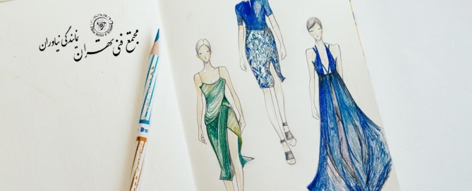 طراحی لباس با مداد