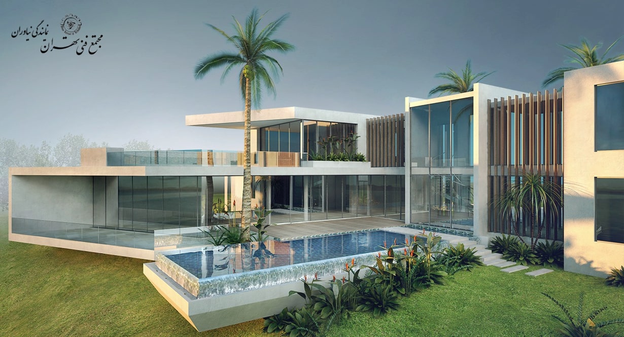 مدل سازی سه بعدی ویلایی با تری دی مکس